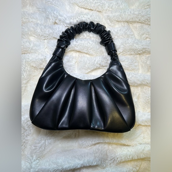 MMS Design Studio Black Ruched Bag - Picture 3 of 6